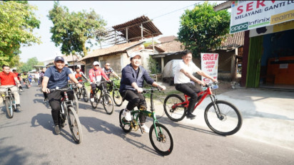 Senam, Bersepeda, Peresmian Alun-alun Hingga Pelepasan Kontingen Porprov jadi Rangkaian Haornas 2023 di OKU Timur