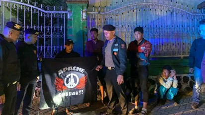 Sat Samapta Polres Tanah Karo Mengamankan Geng Motor adanya Pelaku Balap Liar