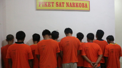 Selama 4 Hari Polres Labusel Amankan 10 Orang Diduga Pelaku Penyalahguna Narkoba
