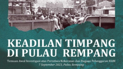 Laporan Investigasi 9 Lembaga: Tragedi 7 September di Pulau Rempang Adalah Pelanggaran HAM