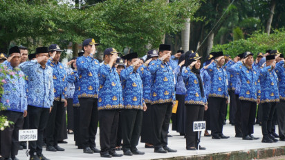 Upacara Kesadaran Nasional 2023, Sekda Langkat Harap ASN Tingkatkan Kualitas dalam Fungsi Pelayanan