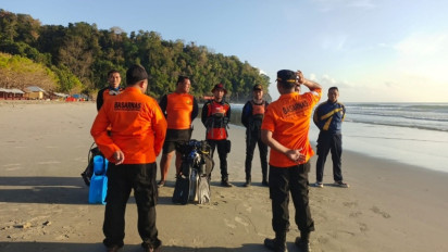 Pelajar Hilang Terseret Ombak, Basarnas Bagi 3 Tim Lakukan Pencarian