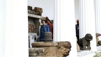 Datangi Museum Nasional yang Terbakar, Megawati: Kerja di Museum Harus Punya Empati dan Passion