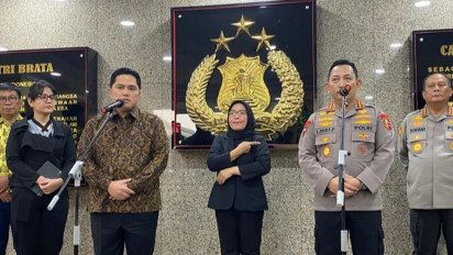 Temui Kapolri, Erick Thohir Bahas Kesiapan Pengamanan Piala Dunia U-17