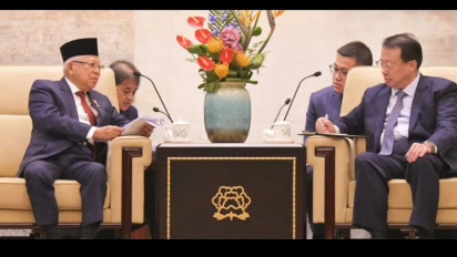 Wapres Ma'ruf Amin Bujuk Pengusaha China Investasi di Indonesia: Iklimnya Kondusif