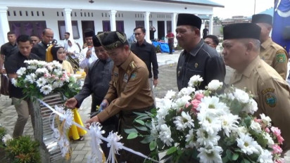 Pj Gubernur Sumatera Utara Resmikan SMK Peternakan di Langkat