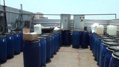 Grebek Home Industri Miras Ilegal, Polisi Sita 129 Drum Ciu