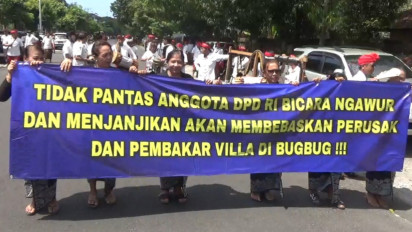 Dianggap sebagai Provokator, Ratusan Warga Bugbug Serbu Kantor DPD RI di Bali Minta Klarifikasi Arya Wedakarn