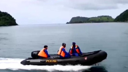 Polres Lampung Selatan Sisir Pantai hingga Pulau Kecil dalam Pencarian Korban Kapal Karam Tanpa Kepala
