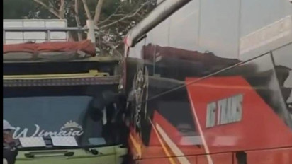 Kecelakaan Karambol Libatkan 3 Kendaraan di Tol Tembalang Semarang, Dua Orang Terluka