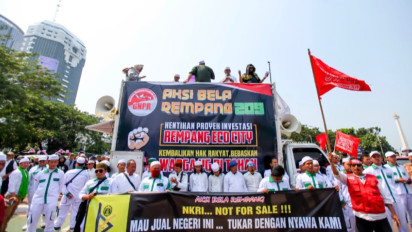 Sebar Hoax Lewat Medsos, Pria Provokator Saat Aksi Unjuk Rasa Bela Rempang di Patung Kuda Ditangkap Polisi