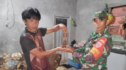 TNI Amankan Mortir Dengan Daya Ledak 10 meter Dari Tangan Warga di Kolaka Utara