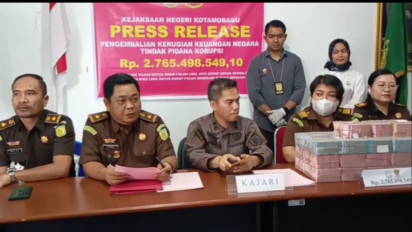 Bongkar Kasus Korupsi Rehabilitasi Jalan, Kejari Kotamobagu Kembalikan Uang Negara Rp 2,7 Miliar