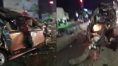 BREAKING NEWS - Mengerikan, Detik-detik Kecelakaan di Bangjo Exit Tol Bawen