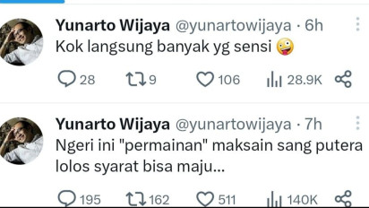 Heboh Cuitan Yuanrto Wijaya soal Permaian Maksai Sang Putera Lolos Syarat Bisa Maju, Sindir Siapa?