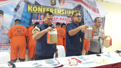 Komplotan Penyelundupan Refinery Illegal Ditangkap Ditreskrimsus Polda Sumsel