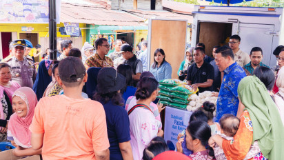 Tekan Harga Beras dan Gula Pasir yang Mulai Bergejolak di Pasar, TPID Gelar Operasi Pasar di 12 titik di Kota Sibolga