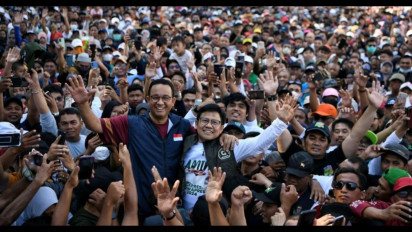 Satu Juta Warga Sulsel Tumpah Ruah Jalan Gembira Bersama Anies-Muhaimin