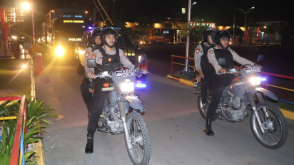 Gelar Cipta Kondisi Patroli Gabungan Polisi Amankan Tiga Pasangan Mesum dan Belasan Motor Knalpot Brong di Karimun