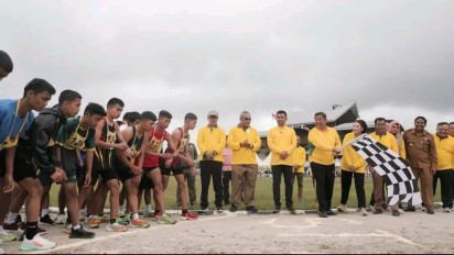 Bupati Dairi Buka Pekan Olahraga Pelajar di Stadion Utama Sidikalang