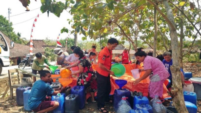BPBD Boyolali Salurkan 398 Tangki Air Bersih ke Daerah Kekeringan