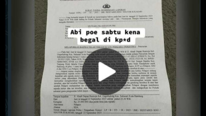 Viral! Seorang Mahasiswi  di Bandung Jadi Korban Begal, Motor Raib Digondol Pelaku, Lapor Polisi Malah Kena "Begal" Lagi