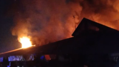 Kebakaran Melanda Pasar Leuwiliang, Kabupaten Bogor