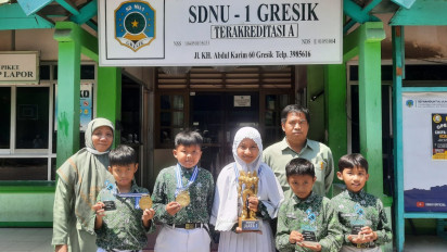 Bikin Bangga!!! 5 Siswa SD NU di Gresik Siap Bertarung dalam Kejuaraan Robotik Internasional di Singapura