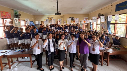Peringati World Rabies Day 2023, Distanpangan Bali Sapa 1.200 Anak SD untuk Edukasi Rabies