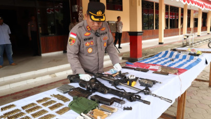TNI-Polri di Pengubin Kembali Temukan Satu Jasad KKB dan Satu Senpi Laras Pendek