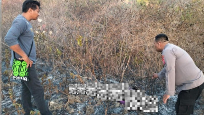 Diduga Korban Kebakaran Lahan, Seorang Kakek di Baubau Ditemukan Tewas Terbakar