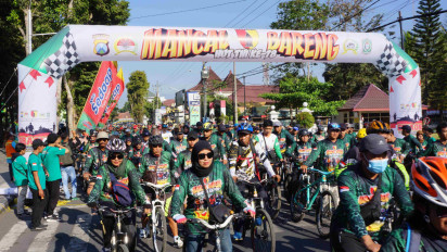 Sambut Hari TNI Ke 78, Kodim 0821 Lumajang Gelar Mancal Bareng, 5000 Peserta Ramaikan Acara