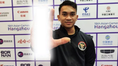 Tangan Terluka hingga Berdarah, Lifter Indonesia Ini Gagal Raih Medali di Asian Games 2022
