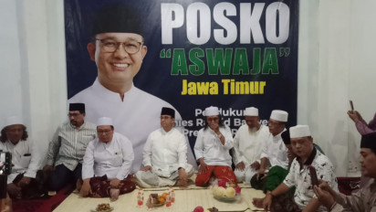 Resmikan Posko ASWAJA, Anies Baswedan Sambangi Komplek Pesantren Sidosermo Surabaya