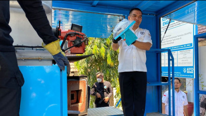 BNNP Jateng Musnahkan Satu Kilogram Sabu Hasil Penindakan Upaya Penyelundupan di Bandara