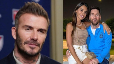 Viral Video Istri Lionel Messi Terkejut Melihat David Beckham