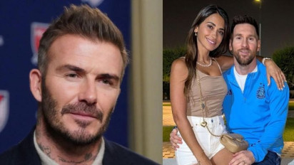 Viral Video Istri Lionel Messi Terkejut Melihat David Beckham