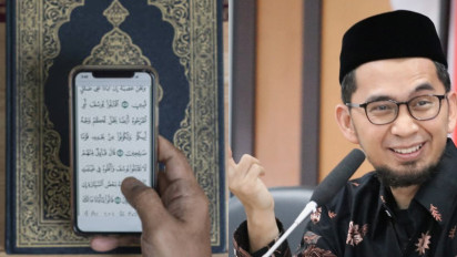 Meski Simple, Praktis, dan Kekinian, Baca Al Quran Pakai HP Memang Boleh Dalam Islam? Ustaz Adi Hidayat Beri Penjelasan, Ternyata...