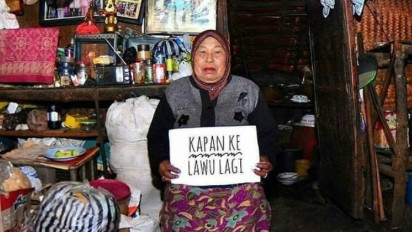 Pasca Terbakar, Mbok Yem Tetap Bertahan Tinggal di Warung Puncak Gunung Lawu