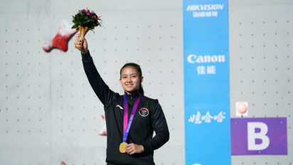 Desak Made Rita Rebut Emas Panjat Tebing di Asian Games 2022