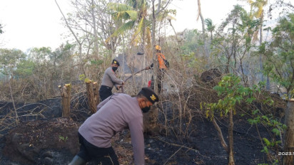 Pemadaman Manual Tanpa Water Bombing Gunung Agung Terkendali, Waspada Titik Api Baru