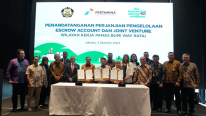 Penandatanganan Perjanjian-Perjanjian Way Ratai sebagai Tindak Lanjut Kerja Sama antara Chevron dan PT Pertamina Geothermal Energy Tbk