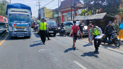 Nahas! Mahasiswi UM Tewas Tertabrak Truk di depan Depot 29 Randuagung, Malang