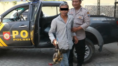 Kepergok Curi Ayam Aduan, Seorang Pria di Ponorogo Nyaris Jadi Amukan Warga