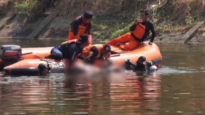 Diduga Tak Bisa Berenang, Pemuda asal Surabaya Tewas Tenggelam di Sungai Bengawan Madiun