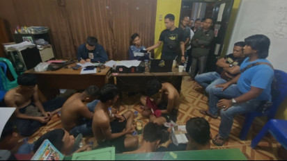 Diduga Geng Motor, Belasan Remaja Diamankan Polsek Sungai Penuh Jambi