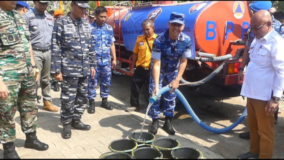 TNI Salurkan 78 Tanki Air Bersih bagi Warga Terdampak Kekeringan di Gunungkidul