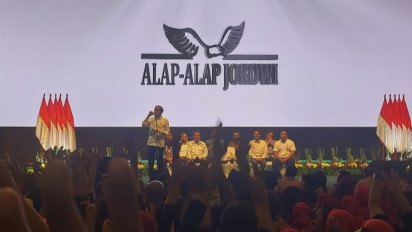 Kaesang Tak Disapa Presiden Jokowi di dalam Pidato Konsolidasi Nasional Relawan Ala-Alap