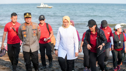 Seri Tour of Kemala, Support Wisata Banyuwangi, Bhayangkari Gelar Baksos dan Lepas Liarkan Tukik