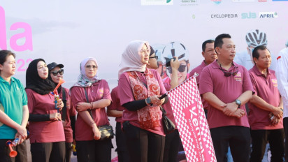 Kapolri Berakhir Pekan di Banyuwangi, Lepas Rombongan Pesepeda Tour of Kemala